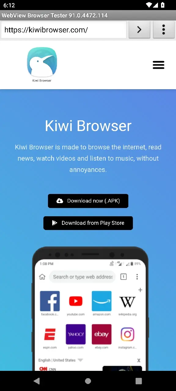 kiwi browser install